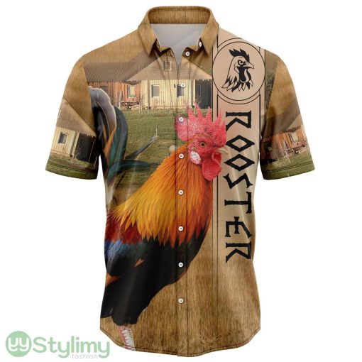Rooster Beauty Hawaiian Shirt All Over Printed Beach Shirt Product Photo 1