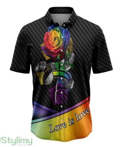 Rose LGBT Hawaiian Shirt Short Sleeves Shirt Beach Gift Product Photo 1