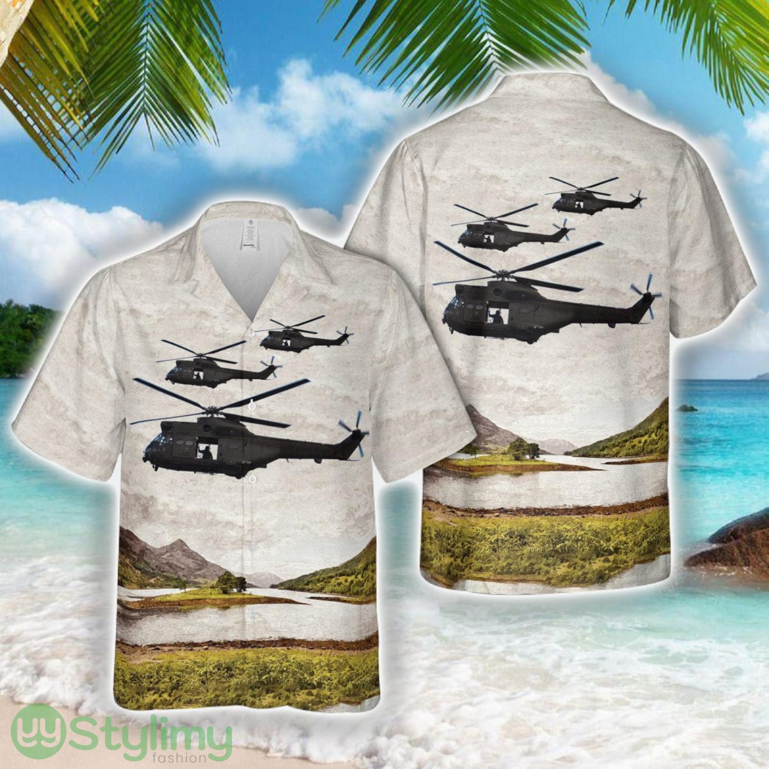 Royal Air Force 33 Squadron Westland SA-330E Puma HC1 XW198 Summer Shirt 3D Hawaiian Shirt 2 Royal Air Force 33 Squadron Westland SA-330E Puma HC1 XW198 Summer Shirt 3D Hawaiian Shirt Product Photo 1
