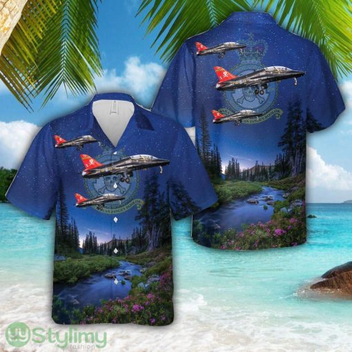 Royal Air Force British Aerospace Hawk T.1A XX221 Of No. 100 Squadron RAF 3D Hawaiian Shirt