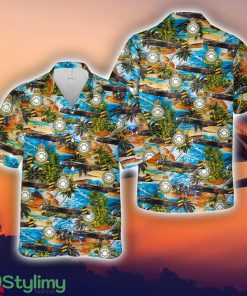Royal Air Force RAF 158 Squadron Strength in Unity Handley Page Halifax MK III NP-G Clueless 3D Hawaiian Shirt Product Photo 1
