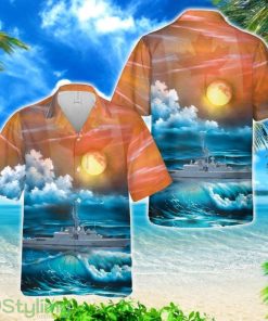 Royal Canadian Navy HMCS Athabaskan (DDG 282) 3D Printing Hawaiian Shirt Product Photo 1