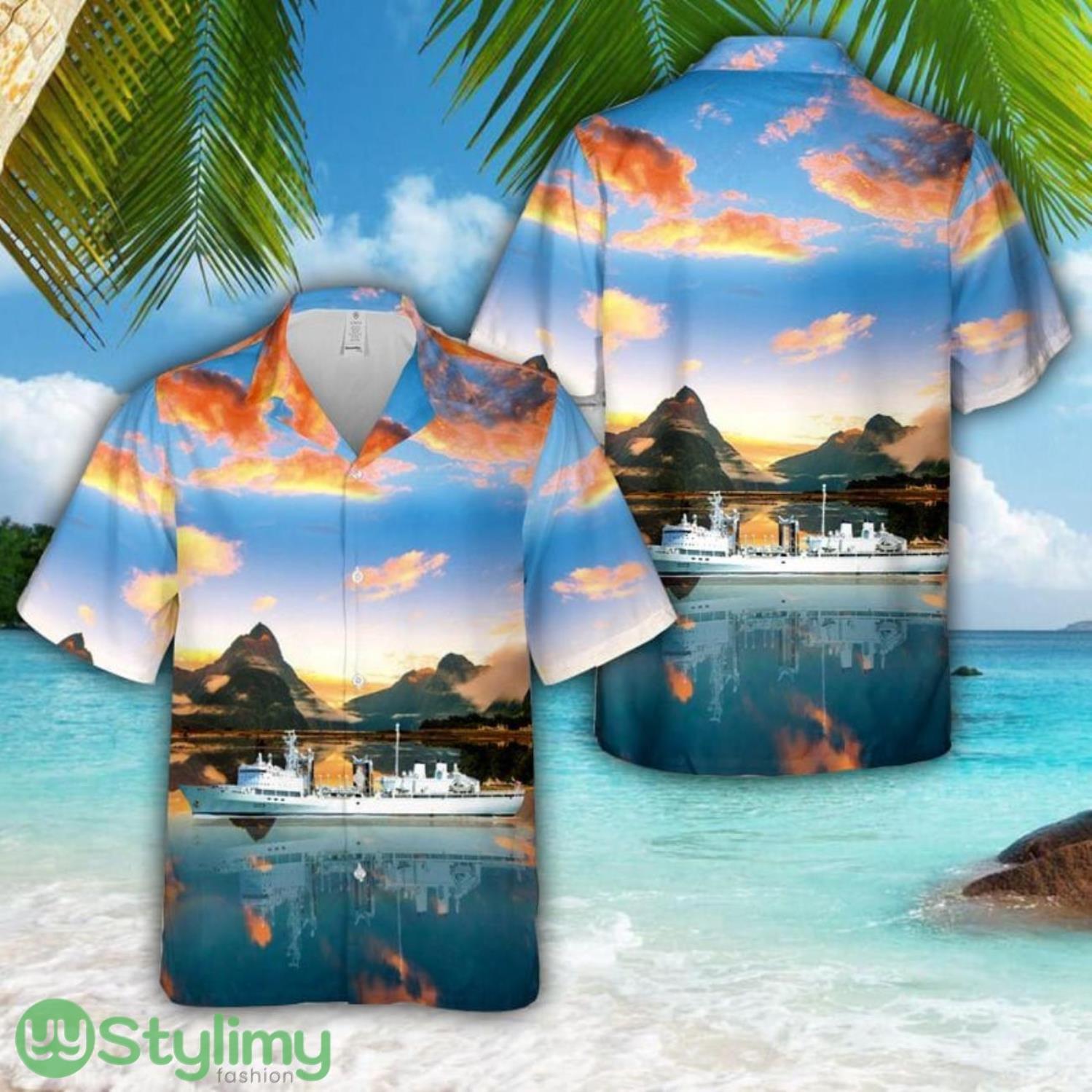 Royal Canadian Navy HMCS Protecteur (AOR 509) Hawaiian Shirt 2 Royal Canadian Navy HMCS Protecteur (AOR 509) Hawaiian Shirt Product Photo 1