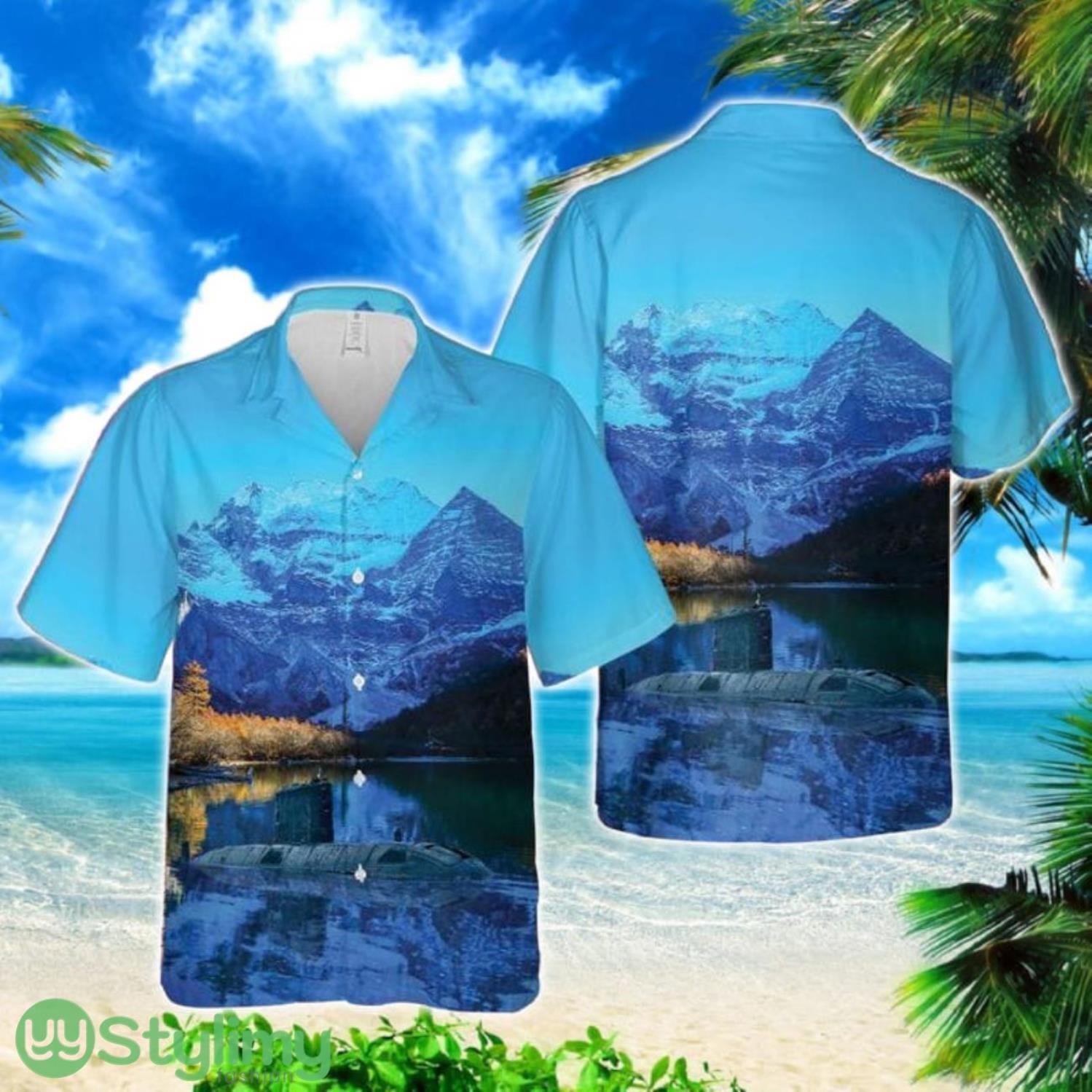 Royal Canadian Navy Victoria class Submarine Beach Hawaiian Shirt 2 Royal Canadian Navy Victoria class Submarine Beach Hawaiian Shirt Product Photo 1