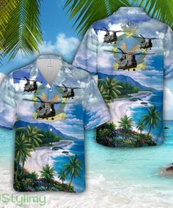 Royal Netherlands Air Force 298 Squadron CH-47F Chinook 3D Hawaiian Shirt Product Photo 1