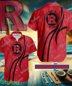 Rutgers Scarlet Knights Custom Name Hawaiian Shirt New For Men Women Fans Gift - Rutgers Scarlet Knights Custom Name Hawaiian Shirt New For Men Women Fans Gift