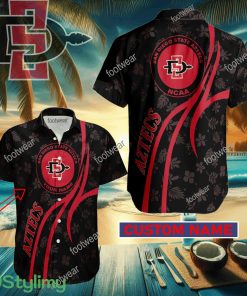 San Diego State Aztecs Custom Name Hawaiian Shirt New For Men Women Fans Gift - San Diego State Aztecs Custom Name Hawaiian Shirt New For Men Women Fans Gift