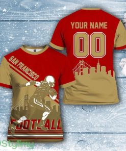 San Francisco 49ers All Over Printed Custom Name And Number Nfl 3D Printed Shirt Best Gift For Fans Product Photo 1