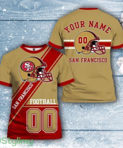 San Francisco 49ers All Over Printed Custom Name And Number Nfl 3D Printed Shirt For Awesome Fans Product Photo 1