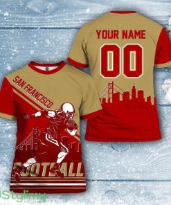 San Francisco 49ers All Over Printed Custom Name And Number Nfl 3D Printed Shirt For Cool Fans Product Photo 1
