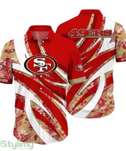 San Francisco 49ers NFL Hawaiian Shirt Tropical Pattern Summer For Sports Football Fans Product Photo 1