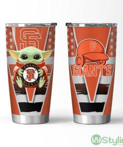 San Francisco Giants Baby Yoda 3D Tumbler Unique Gift For Fans Product Photo 1