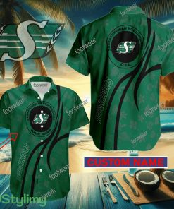 Saskatchewan Roughriders Custom Name Hawaiian Shirt New For Men Women Fans Gift - Saskatchewan Roughriders Custom Name Hawaiian Shirt New For Men Women Fans Gift