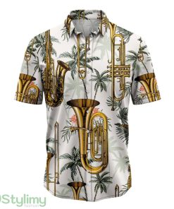Saxophone Tropical Vintage Hawaiian Shirt All Over Printed Beach Shirt Product Photo 1