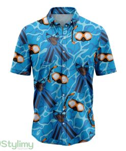 Scuba Diving Items Aloha Cute Summer Gift 3D Hawaiian Shirt Product Photo 1