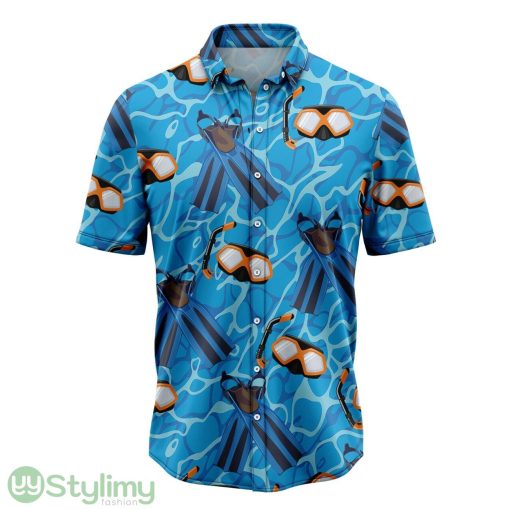 Scuba Diving Items Aloha Cute Summer Gift 3D Hawaiian Shirt Product Photo 1