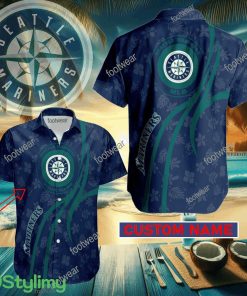 Seattle Mariners Custom Name Hawaiian Shirt New For Men Women Fans Gift - Seattle Mariners Custom Name Hawaiian Shirt New For Men Women Fans Gift