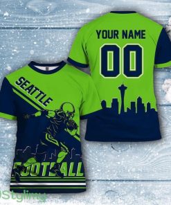 Seattle Seahawks All Over Printed Custom Name And Number Nfl 3D Printed Shirt For Cool Fans Product Photo 1