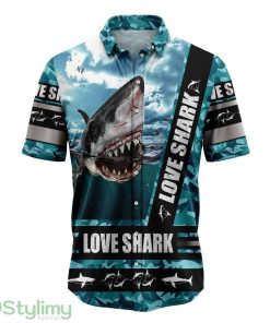 Shark Love Hawaiian Shirt All Over Printed Beach Shirt Product Photo 1