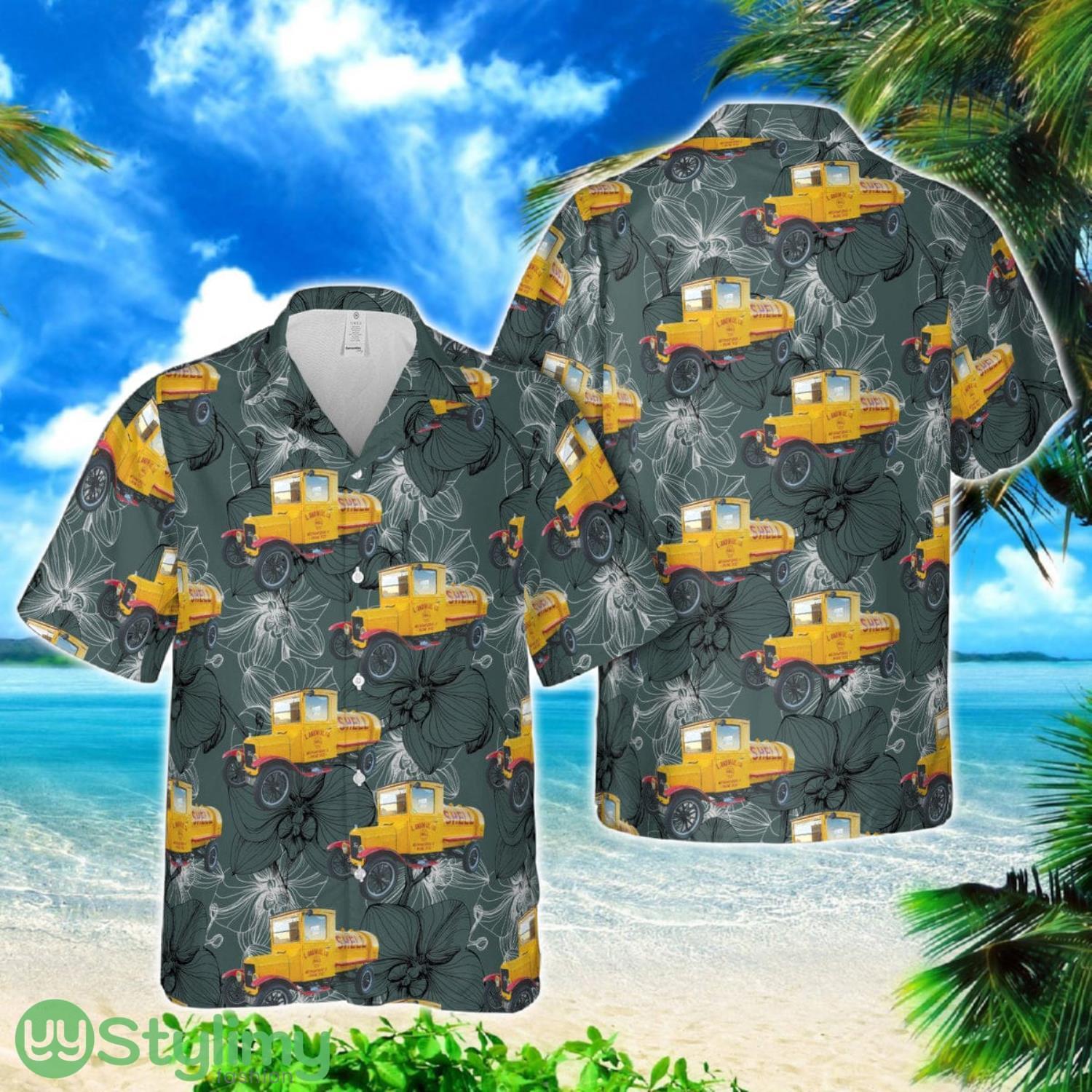 Shell Tank Truck from 1926 3D Hawaiian Shirt Button Beach Shirt 2 Shell Tank Truck from 1926 3D Hawaiian Shirt Button Beach Shirt Product Photo 1