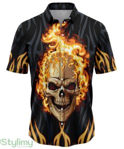 Skull Fire Hawaiian Shirt For Men And Women Product Photo 1