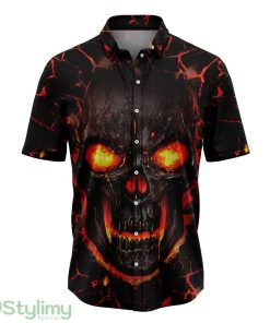 Skull Lava Hawaiian Shirt 3D All Over Printed Hawaii Shirt Product Photo 1