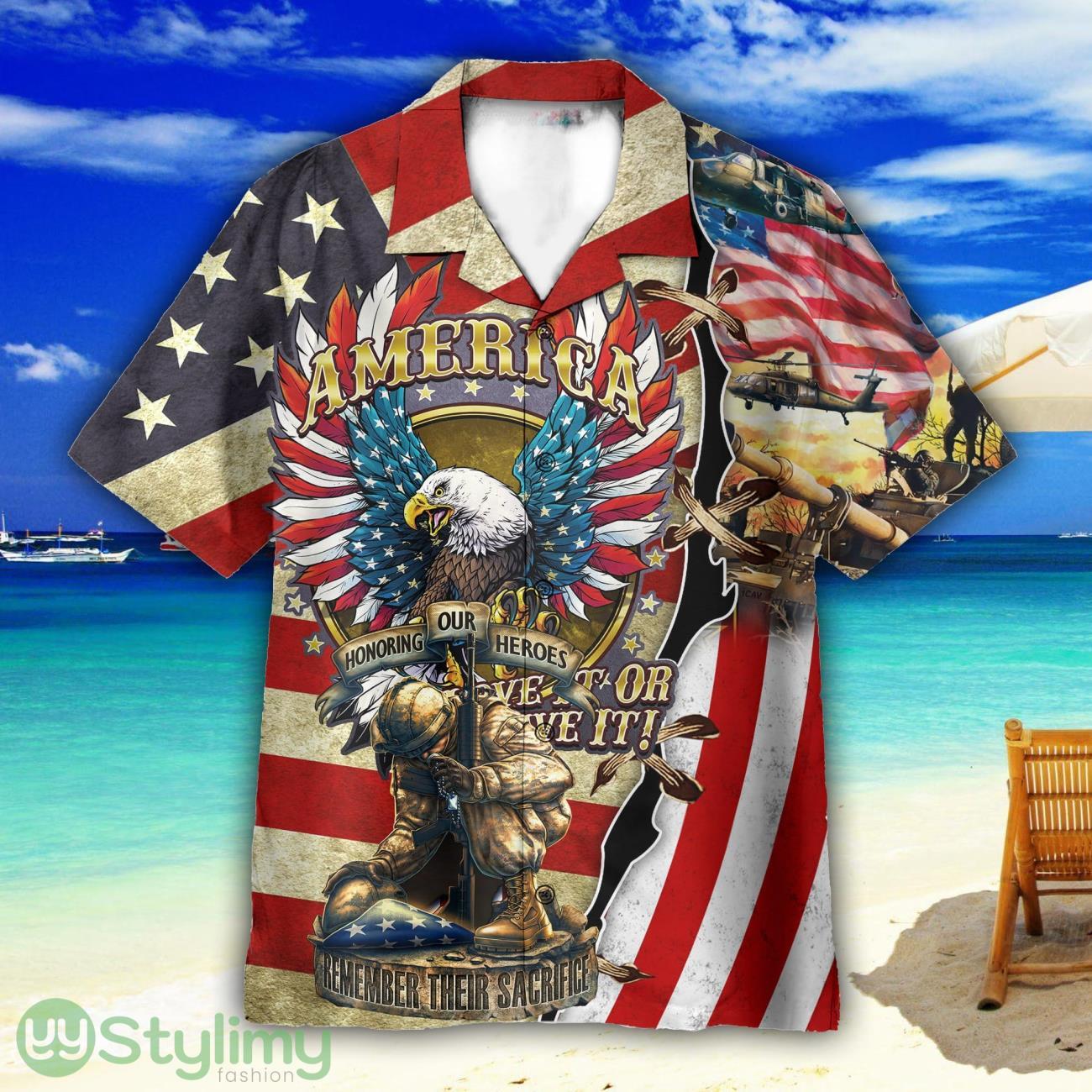 Soldier And Eagle American 4th July America Independence Day Hawaiian Shirt For Men Women 3 Soldier And Eagle American 4th July America Independence Day Hawaiian Shirt For Men Women Product Photo 1