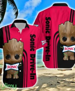 Sonic Drive-In Logo Brand Groot Funny Hawaiian Shirt Gift Summer For Men Women - Sonic Drive-In Logo Brand Groot Funny Hawaiian Shirt Gift Summer For Men Women