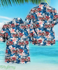 South Boston, Virginia, South Boston Fire Department 3D Hawaiian Shirt Product Photo 1