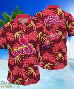 St. Louis Cardinals MLB Leave Pattern All Over Printed 3D Hawaiian Shirt Product Photo 1