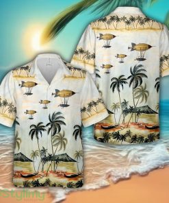 Steampunk Airship 3D Hawaiian Shirt Summer Vacation Gift Product Photo 1