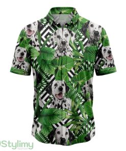 Summer Exotic Jungle Tropical Dalmatian Hawaiian Shirt For Men And Women Product Photo 1