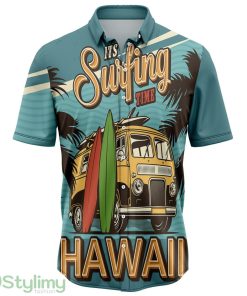 Surfing Time Aloha Cute Summer Gift 3D Hawaiian Shirt Product Photo 1