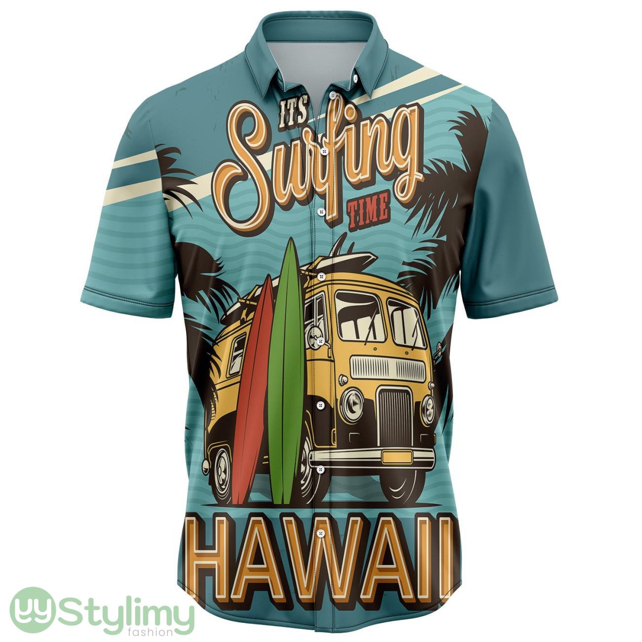 Surfing Time Aloha Cute Summer Gift 3D Hawaiian Shirt 2 Surfing Time Aloha Cute Summer Gift 3D Hawaiian Shirt Product Photo 1