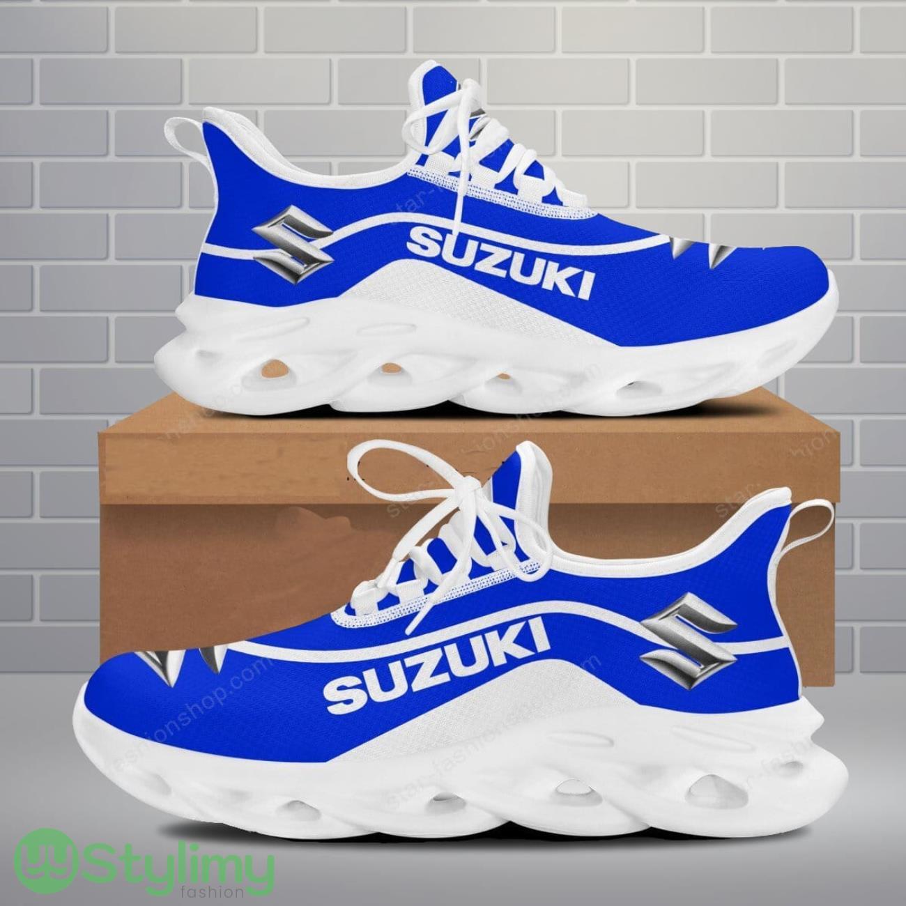 Suzuki Blue Logo Line Max Soul Shoes Sneakers For Men Women Running Shoes 2 Suzuki Blue Logo Line Max Soul Shoes Sneakers For Men Women Running Shoes Product Photo 1