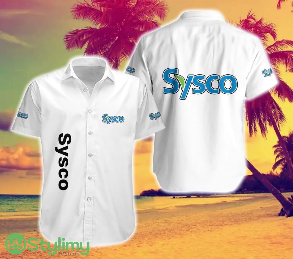Sysco Logo Brand Hawaiian Shirt White Color Gift Summer 2 Sysco Logo Brand Hawaiian Shirt White Color Gift Summer - Sysco Logo Brand Hawaiian Shirt White Color Gift Summer