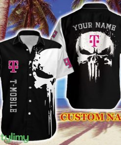 T-Mobile Trendy Logo Brand Hawaiian Shirt Skull Gift Summer Custom Name - T-Mobile Trendy Logo Brand Hawaiian Shirt Skull Gift Summer Custom Name