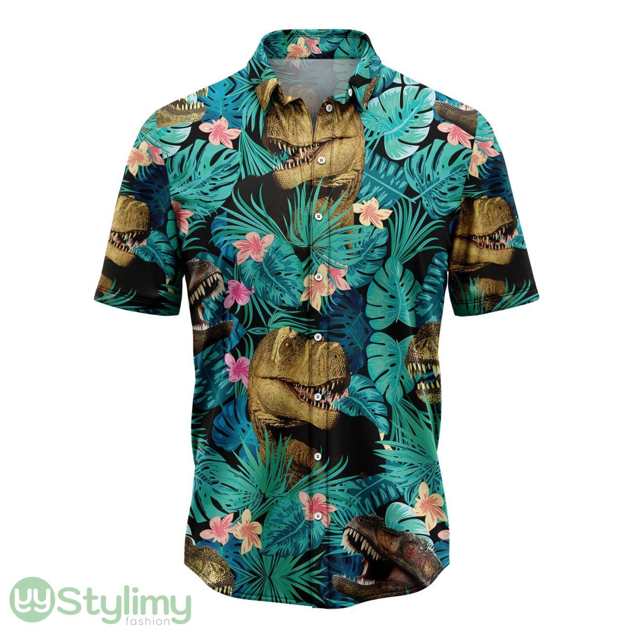T-rex Tropical Hawaiian Shirt For Men And Women 2 T-rex Tropical Hawaiian Shirt For Men And Women Product Photo 1