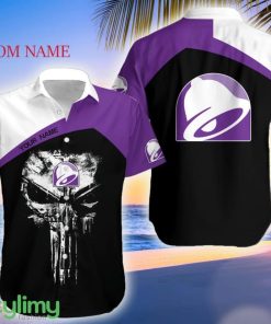 Taco Bell Floral Logo Brand Hawaiian Shirt Skull Gift Summer Custom Name - Taco Bell Floral Logo Brand Hawaiian Shirt Skull Gift Summer Custom Name