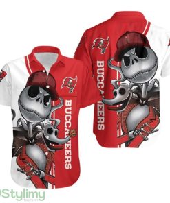 Tampa Bay Buccaneers Jack Skellington And Zero Hawaiian Shirt Aloha Shirt for Men Women Product Photo 1