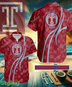 Temple Owls Custom Name Hawaiian Shirt New For Men Women Fans Gift - Temple Owls Custom Name Hawaiian Shirt New For Men Women Fans Gift