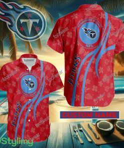 Tennessee Titans Custom Name Hawaiian Shirt New For Men Women Fans Gift - Tennessee Titans Custom Name Hawaiian Shirt New For Men Women Fans Gift