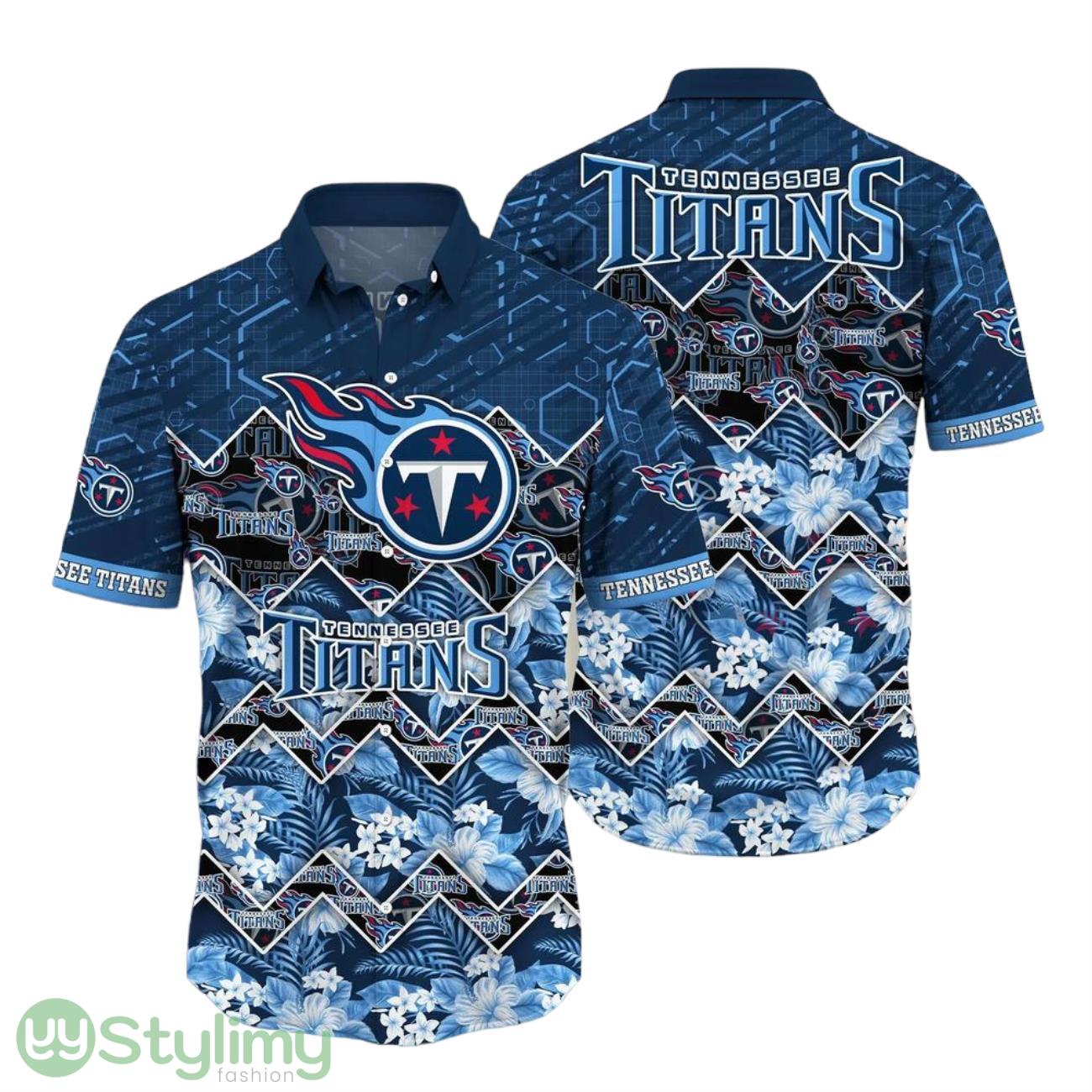 Tennessee Titans NFL Hawaiian Shirt Graphic Tropical Pattern 3D Printed Beach Shirt Summer Gift For Fan 2 Tennessee Titans NFL Hawaiian Shirt Graphic Tropical Pattern 3D Printed Beach Shirt Summer Gift For Fan Product Photo 1