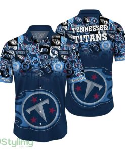 Tennessee Titans NFL Hawaiian Shirt Trends Summer Short Sleeve Button Down Shirt For Sports Fans Product Photo 1