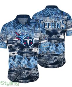 Tennessee Titans NFL Hawaiian Shirt Tropical Pattern Summer For Sport Fans Product Photo 1