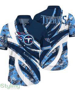 Tennessee Titans NFL Hawaiian Shirt Tropical Pattern Summer For Sports Football Fans Product Photo 1