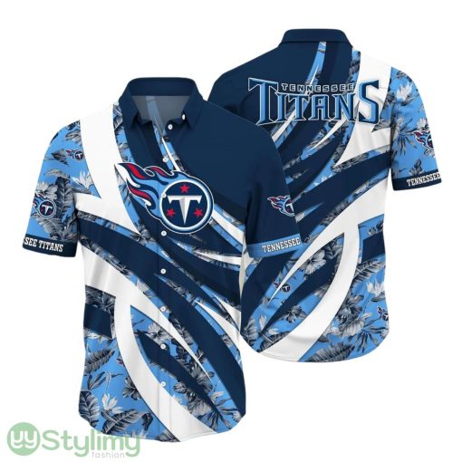 Tennessee Titans NFL Hawaiian Shirt Tropical Pattern Summer For Sports Football Fans