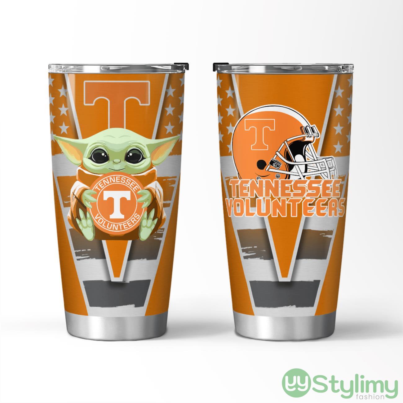 Tennessee Volunteers Baby Yoda 3D Tumbler Unique Gift For Fans 4 Tennessee Volunteers Baby Yoda 3D Tumbler Unique Gift For Fans Product Photo 1