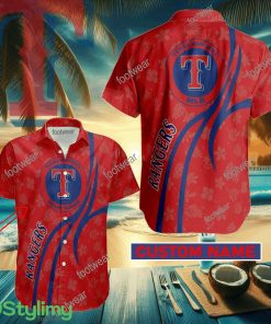 Texas Rangers Custom Name Hawaiian Shirt New For Men Women Fans Gift - Texas Rangers Custom Name Hawaiian Shirt New For Men Women Fans Gift