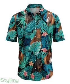 Thoroughbred Green Tropical Aloha Cute Summer Gift 3D Hawaiian Shirt Product Photo 1